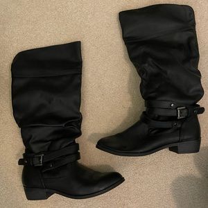 Black womens riding boots